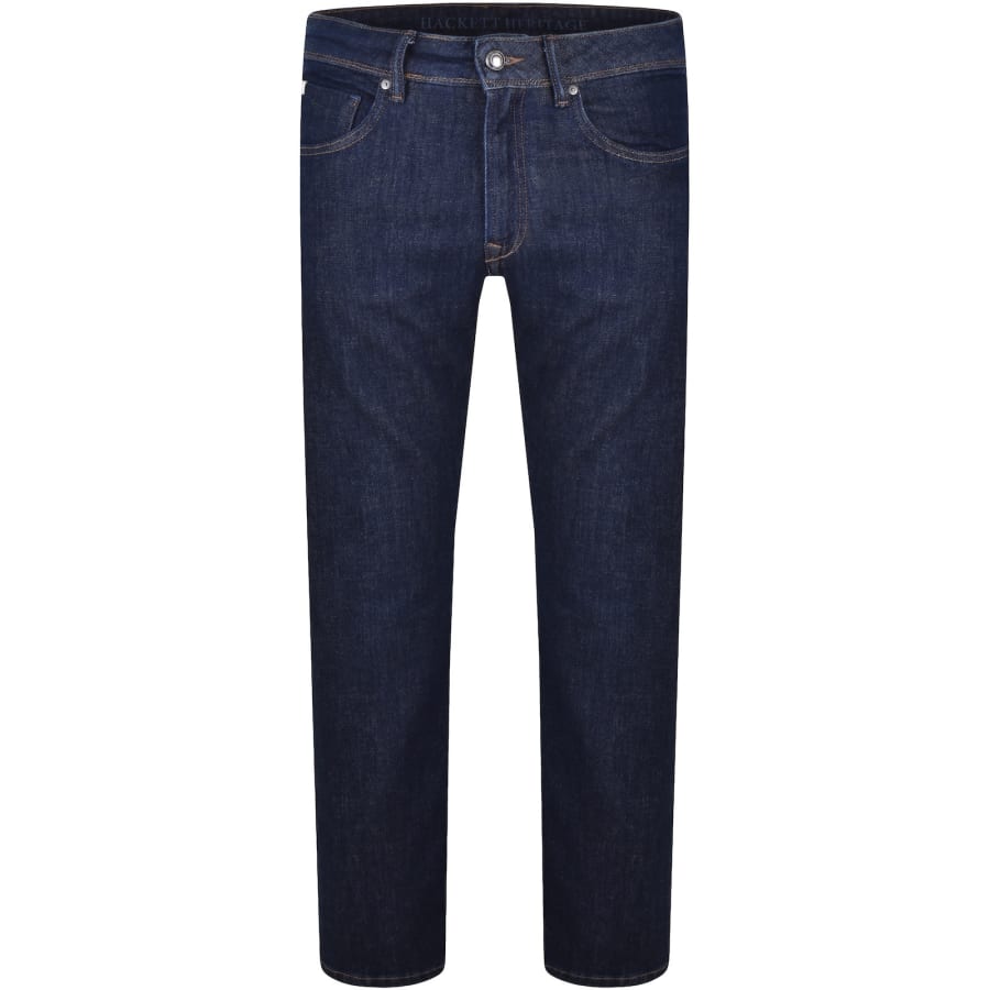 Image number 2 for Hackett Heritage Rinse Denim Jeans Blue