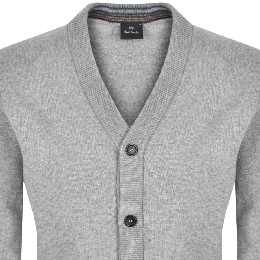 Image number 2 for Paul Smith Knit Cardigan Grey