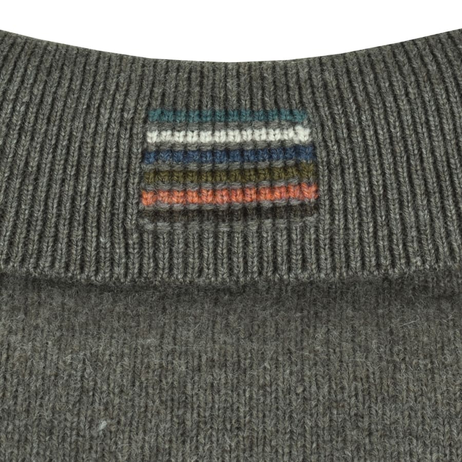Image number 4 for Paul Smith Long Sleeve Polo Jumper Green