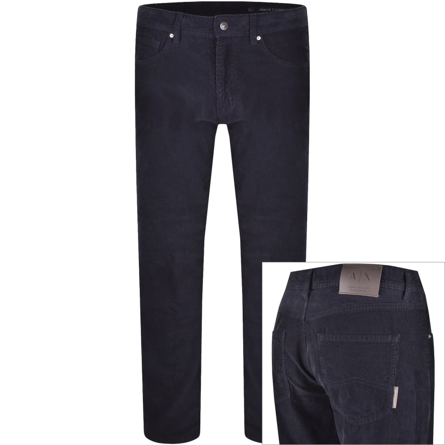 Image number 1 for Armani Exchange J16 Straight Fit Jeans Navy