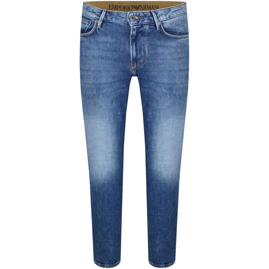 Image number 2 for Emporio Armani J06 Slim Fit Jeans Blue