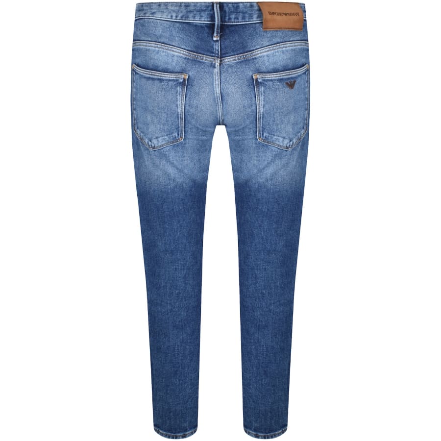 Image number 3 for Emporio Armani J06 Slim Fit Jeans Blue