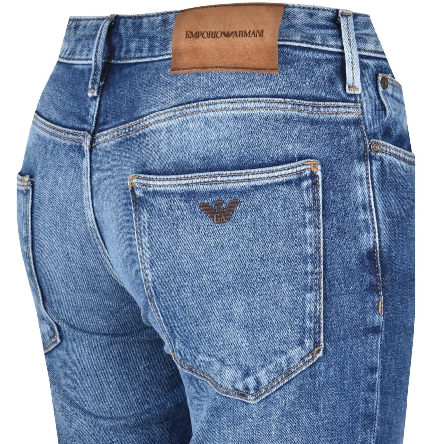 Image number 4 for Emporio Armani J06 Slim Fit Jeans Blue