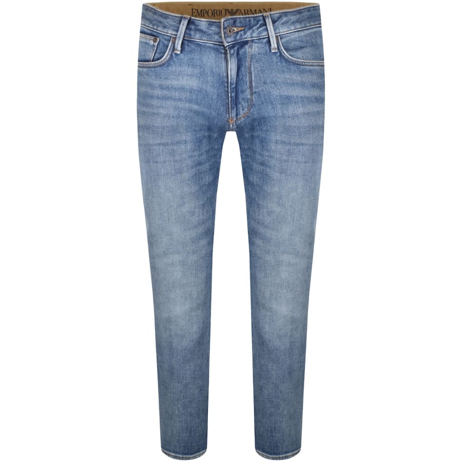Image number 2 for Emporio Armani J06 Slim Fit Jeans Blue