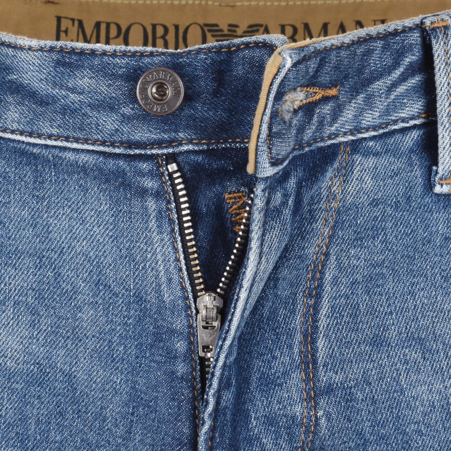 Image number 5 for Emporio Armani J06 Slim Fit Jeans Blue