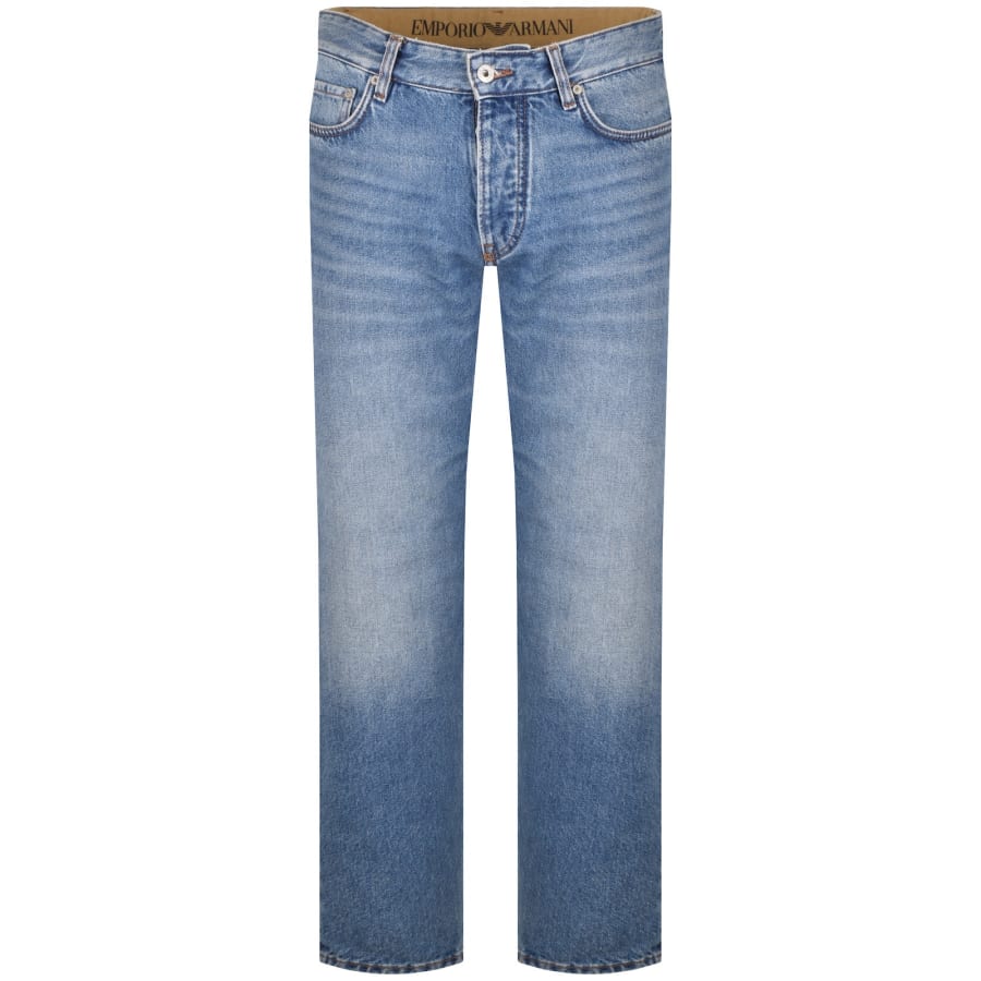 Image number 2 for Emporio Armani J113 Regular Fit Jeans Blue