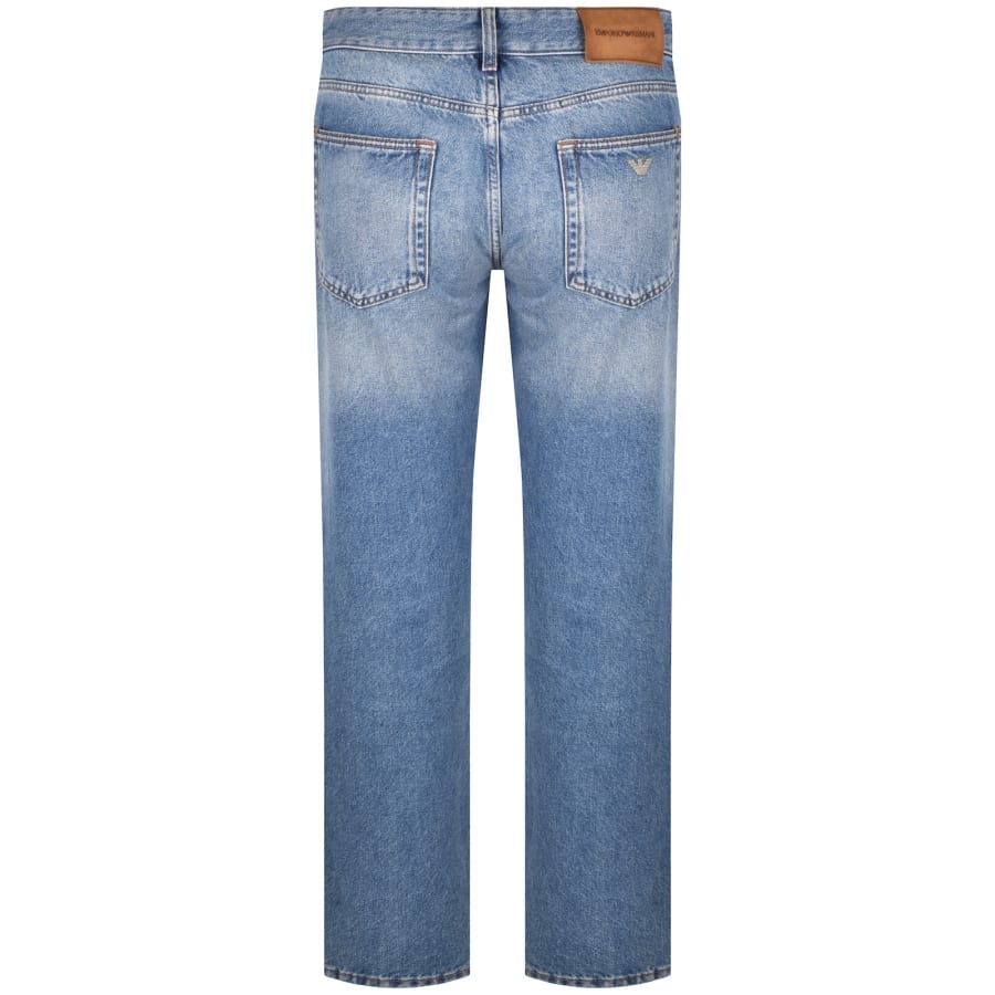 Image number 3 for Emporio Armani J113 Regular Fit Jeans Blue