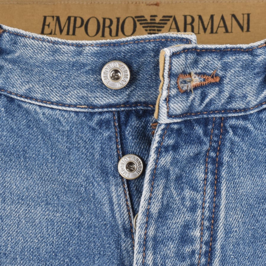 Image number 5 for Emporio Armani J113 Regular Fit Jeans Blue
