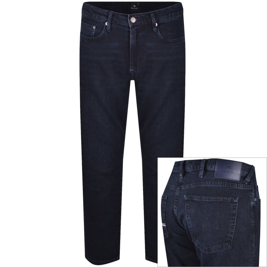 Image number 1 for Paul Smith Relaxed Tapered Jeans Blue