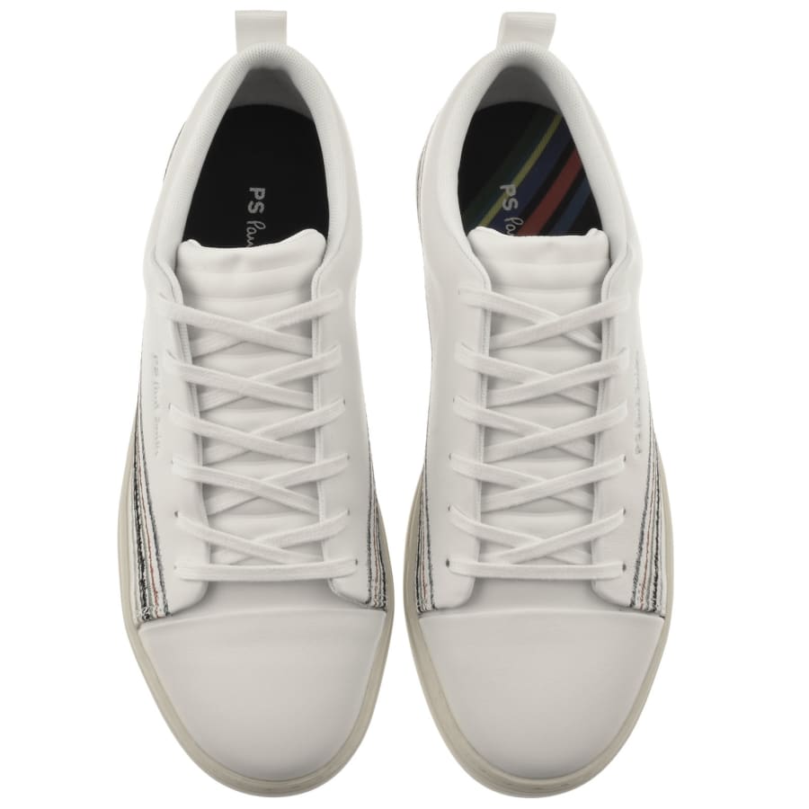 Image number 3 for Paul Smith Lee Leather Trainers Off White