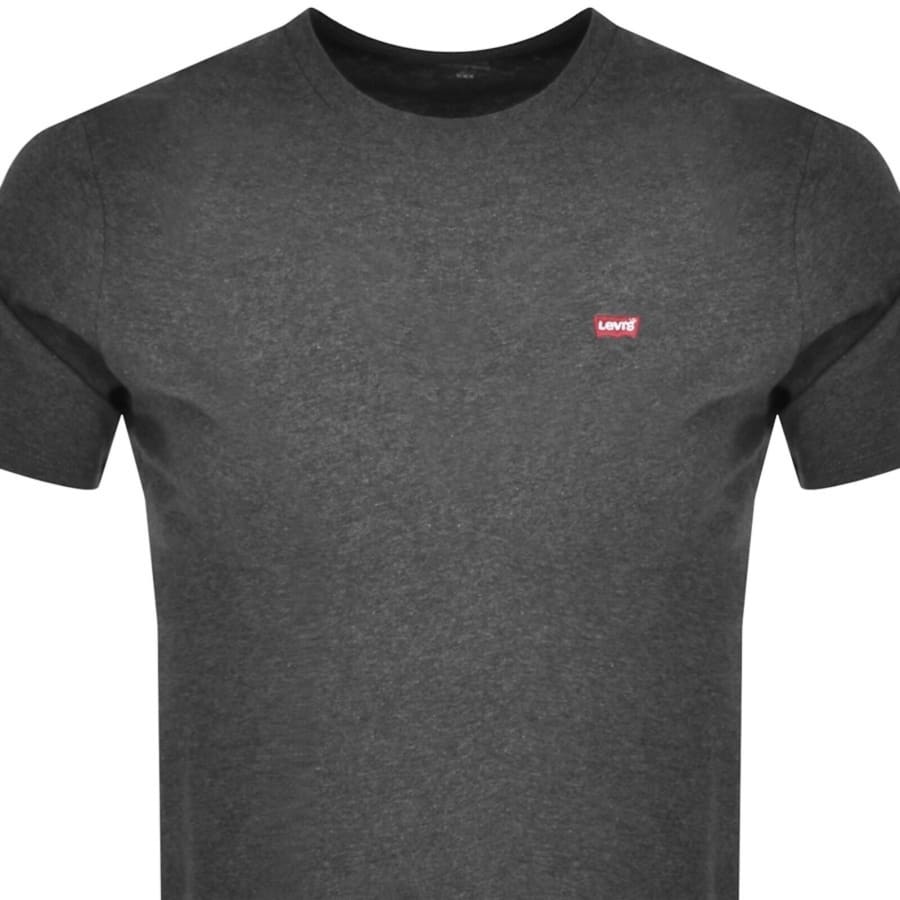 Image number 2 for Levis Original Crew Neck Logo T Shirt Grey