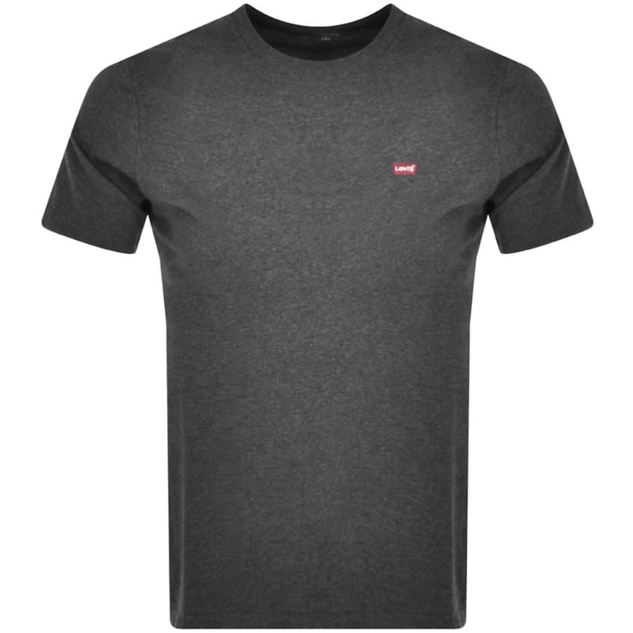 Image number 1 for Levis Original Crew Neck Logo T Shirt Grey