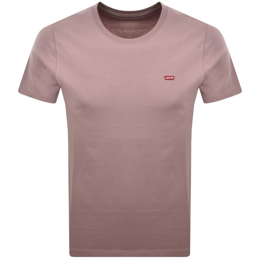 Image number 1 for Levis Stripe T Shirt Pink