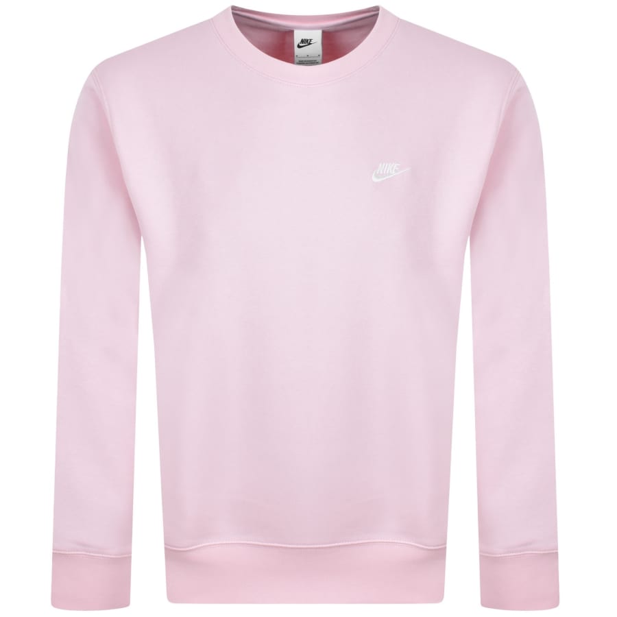 Image number 1 for Nike Crew Neck Club Sweatshirt Pink