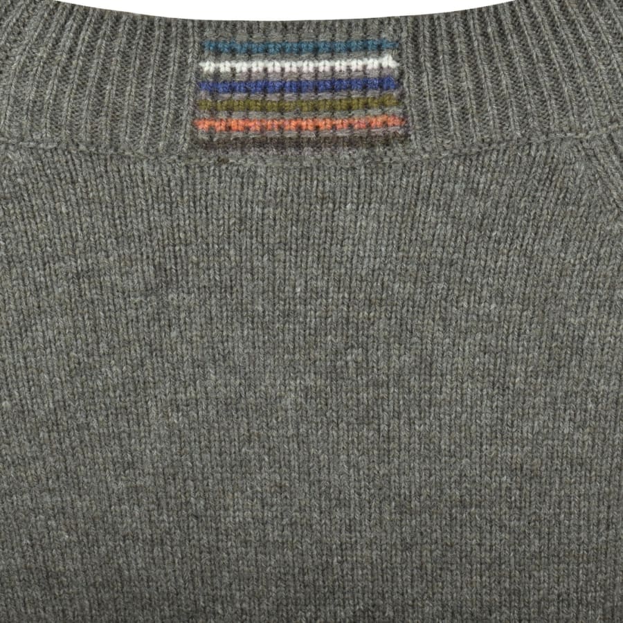 Image number 3 for Paul Smith Crew Neck Knit Jumper Green