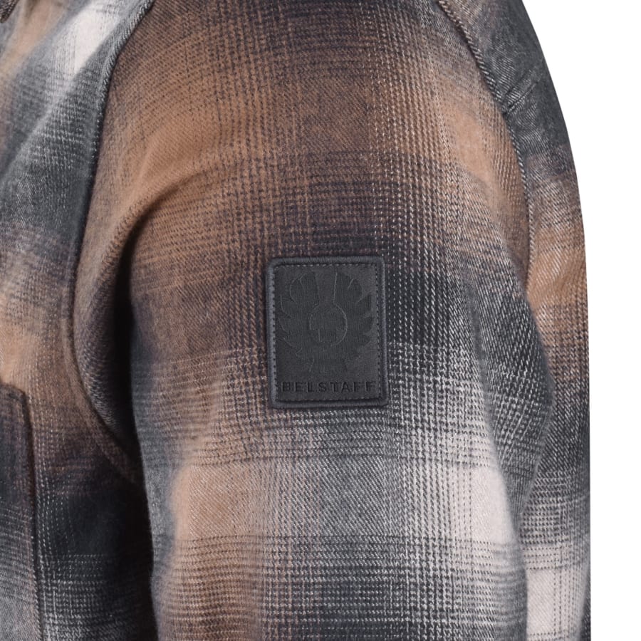 Image number 4 for Belstaff Flannel Shirt Brown