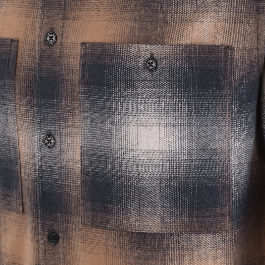 Image number 5 for Belstaff Flannel Shirt Brown