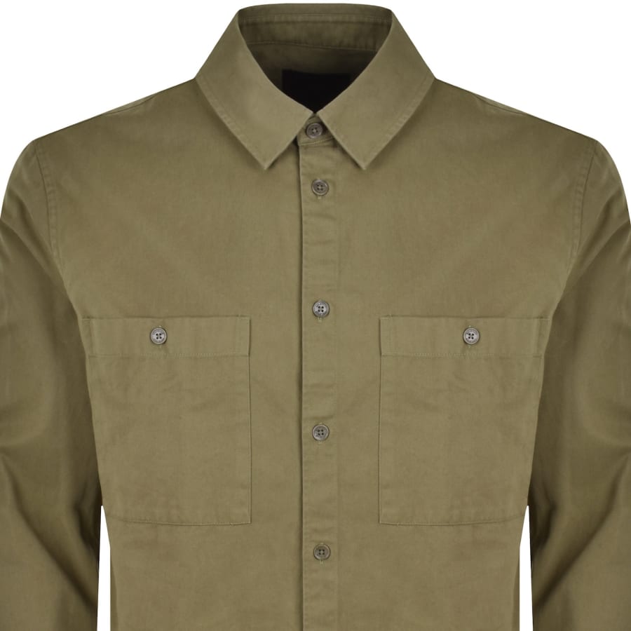 Image number 3 for Belstaff Outpost Long Sleeved Shirt Khaki