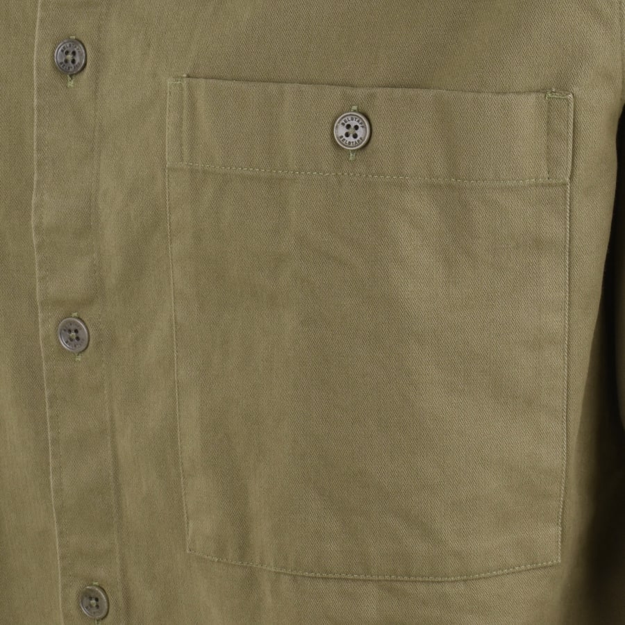 Image number 5 for Belstaff Outpost Long Sleeved Shirt Khaki