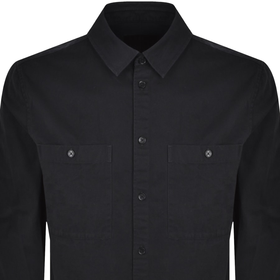 Image number 3 for Belstaff Outpost Long Sleeved Shirt Black