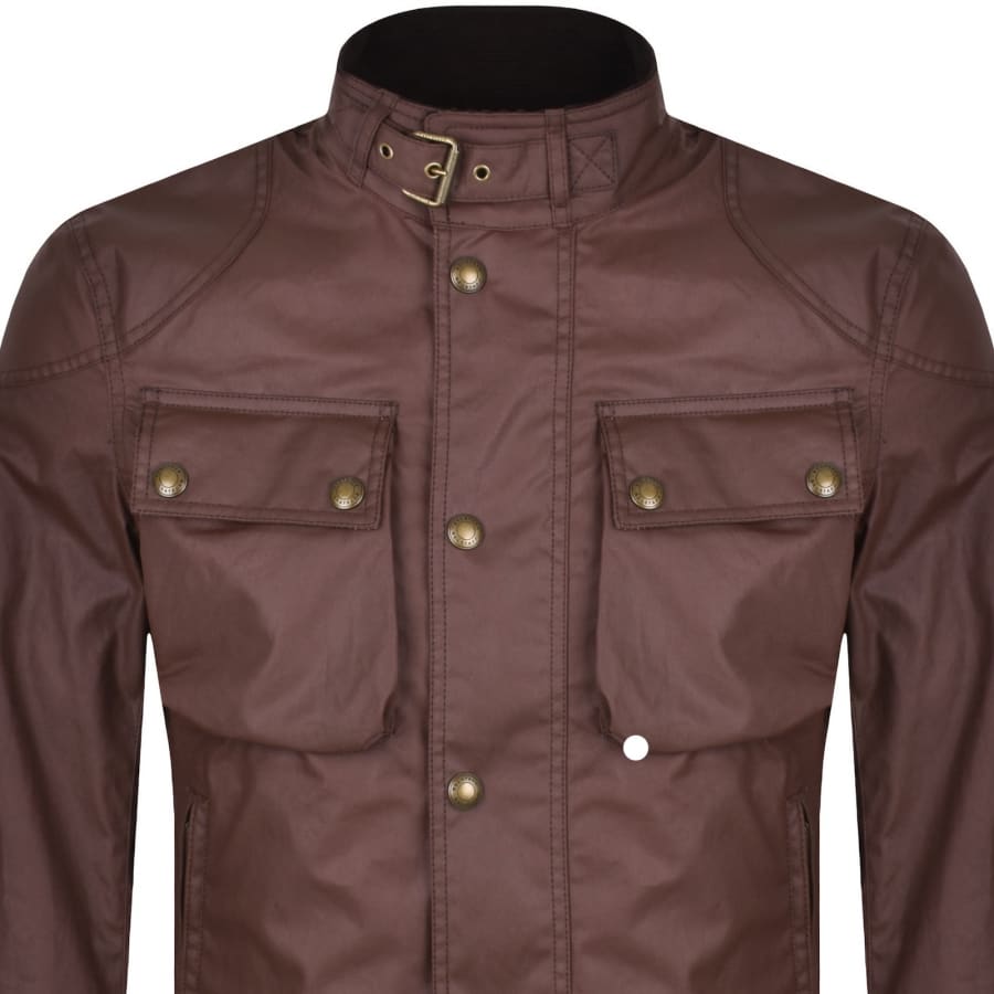 Image number 3 for Belstaff Racemaster Waxed Jacket Red