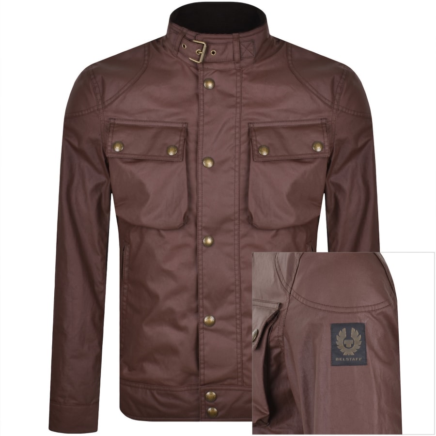 Image number 1 for Belstaff Racemaster Waxed Jacket Red