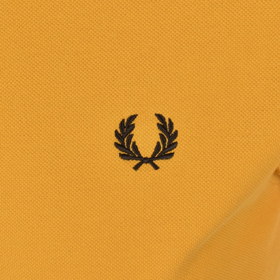 Image number 3 for Fred Perry Twin Tipped Polo T Shirt Yellow