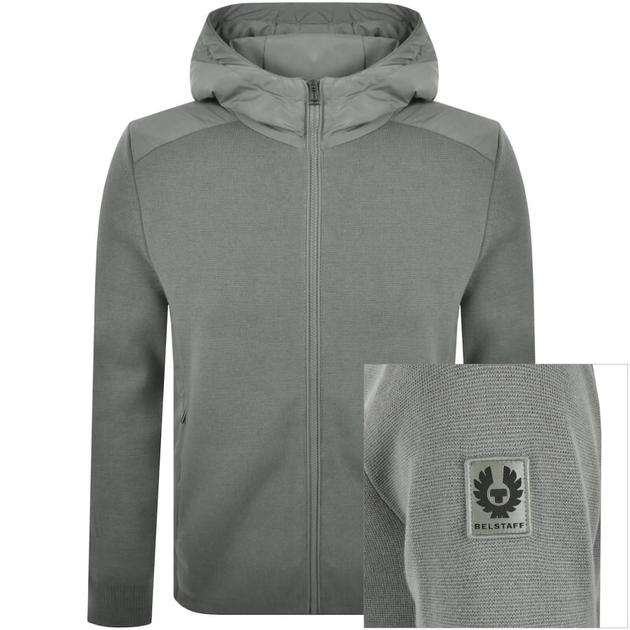Image number 1 for Belstaff Console Mix Media Jacket Grey