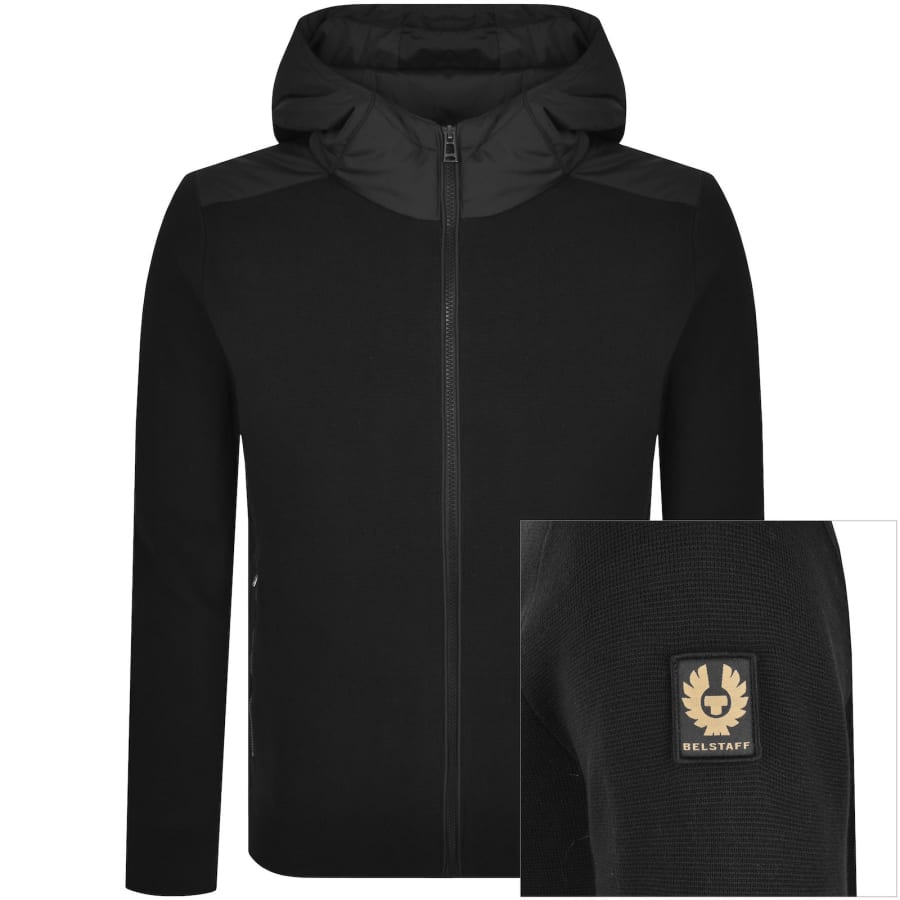 Image number 1 for Belstaff Console Mix Media Jacket Black
