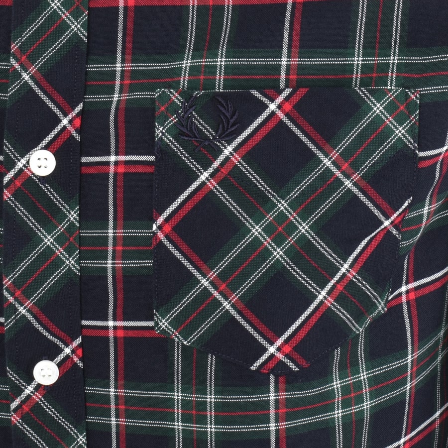 Image number 3 for Fred Perry Tartan Shirt Green