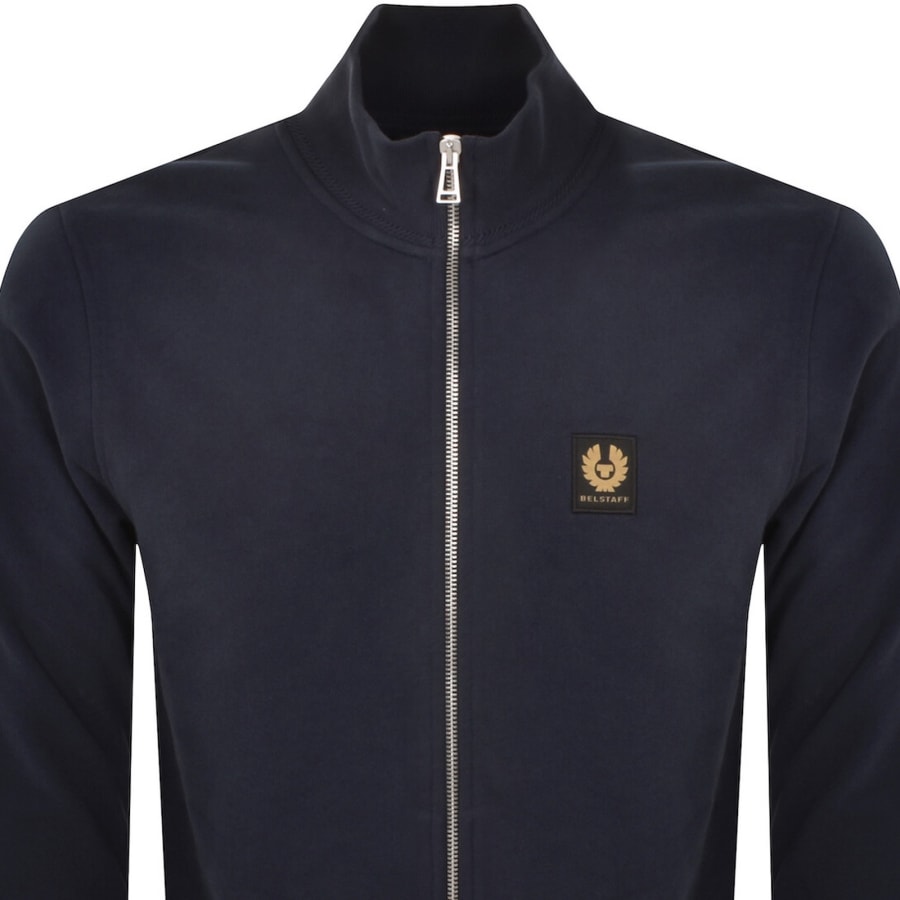 Image number 2 for Belstaff Full Zip Sweatshirt Navy