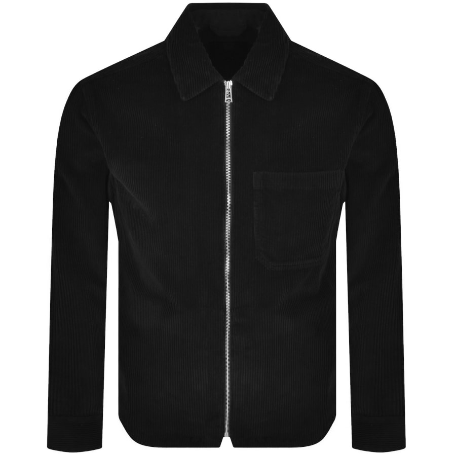 Image number 2 for Belstaff Value Cord Overshirt Black