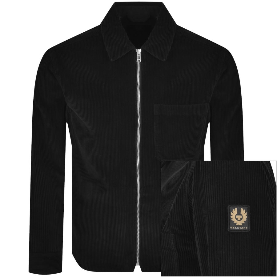 Image number 1 for Belstaff Value Cord Overshirt Black