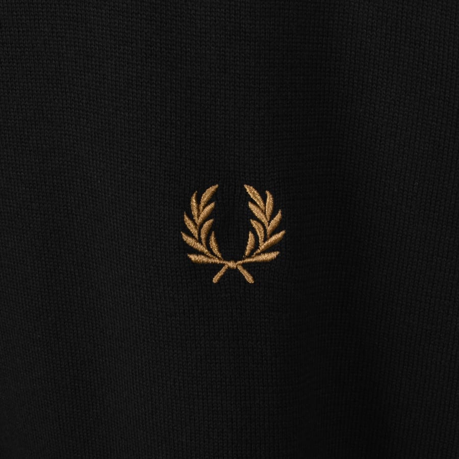 Image number 3 for Fred Perry Knit T Shirt Black