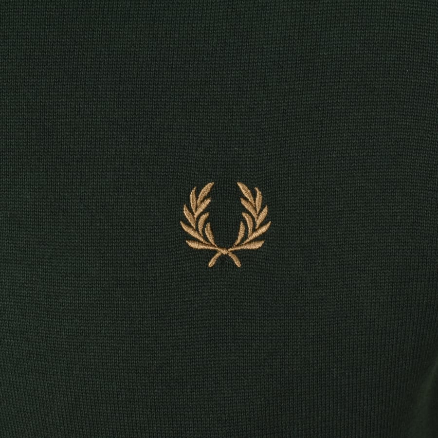 Image number 3 for Fred Perry Knit T Shirt Green