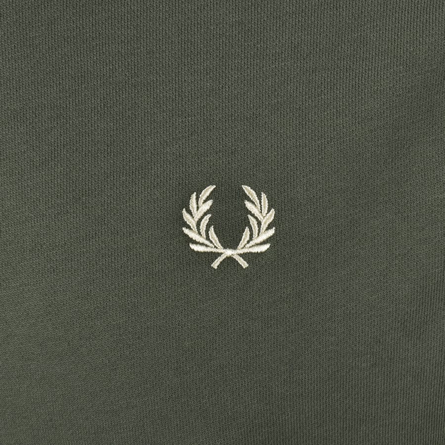Image number 3 for Fred Perry Crew Neck Sweatshirt Green