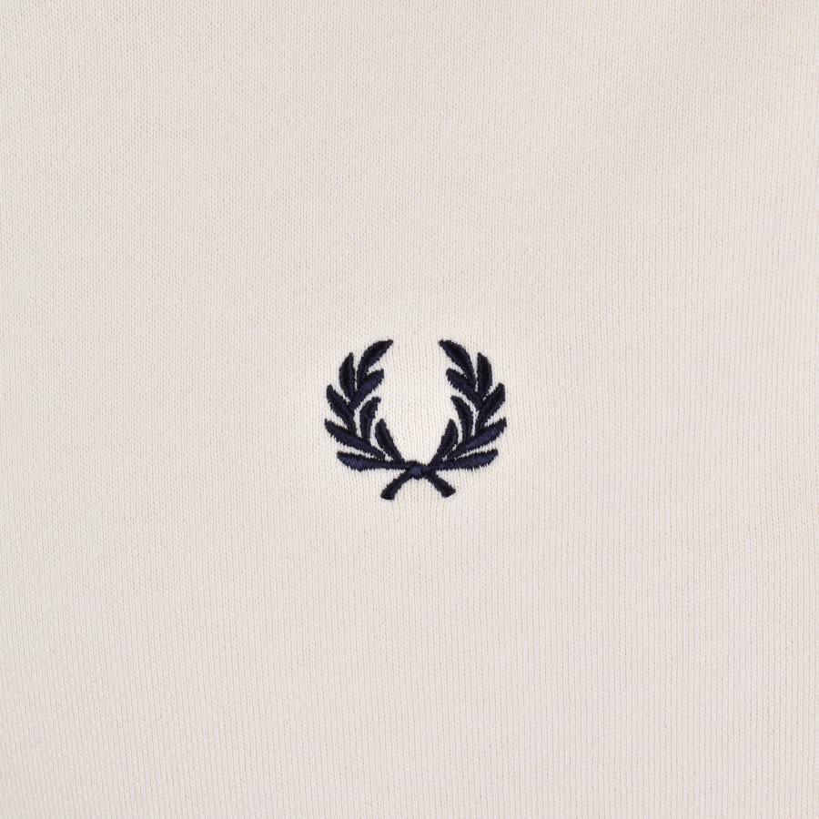 Image number 3 for Fred Perry Tipped Hoodie Cream