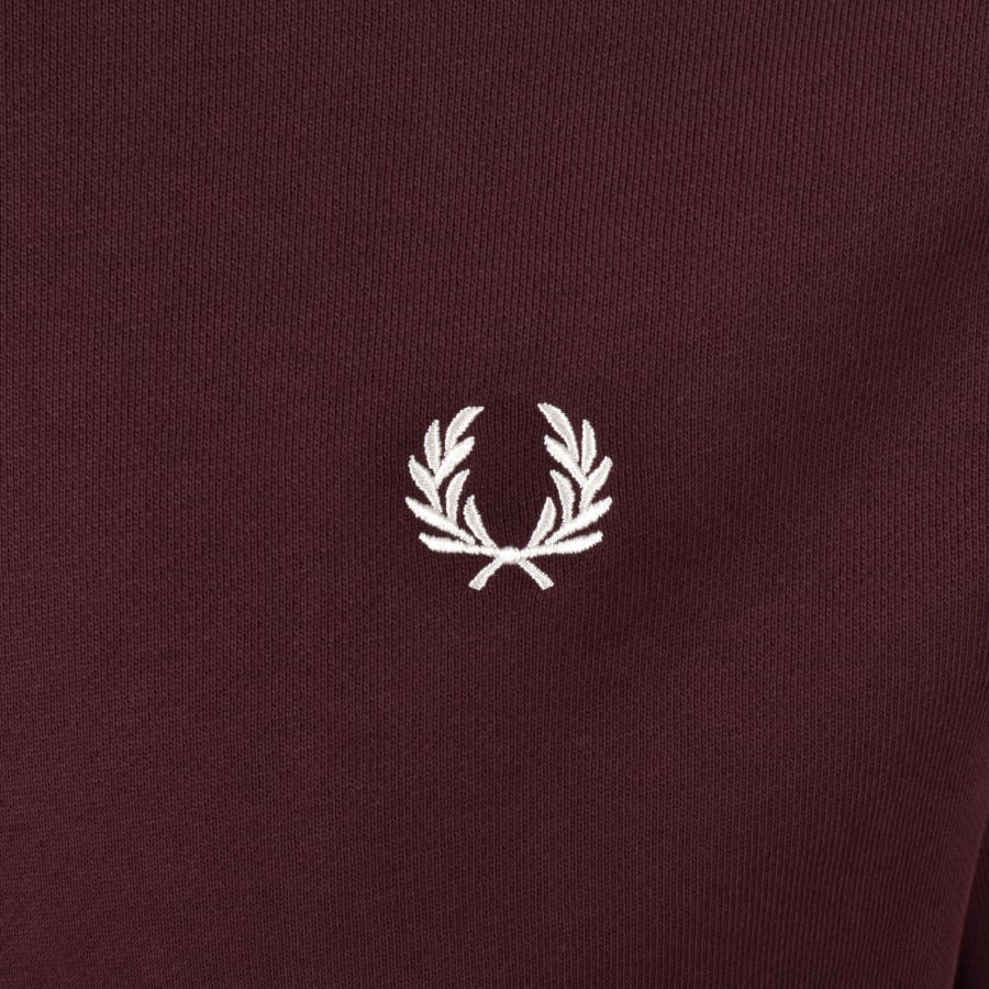 Image number 3 for Fred Perry Crew Neck Sweatshirt Red