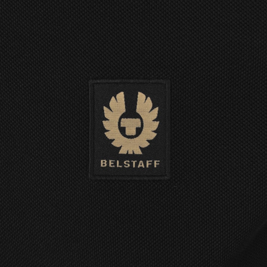 Image number 3 for Belstaff Long Sleeve Polo T Shirt Black