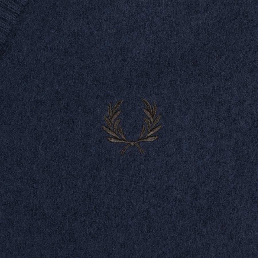 Image number 3 for Fred Perry Saddle Sleeve Cardigan Navy