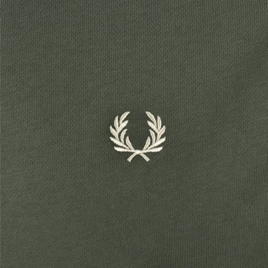 Image number 3 for Fred Perry Full Zip Hoodie Field Green