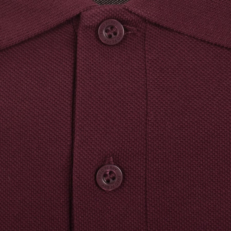 Image number 4 for Fred Perry Twin Tipped Polo T Shirt Red