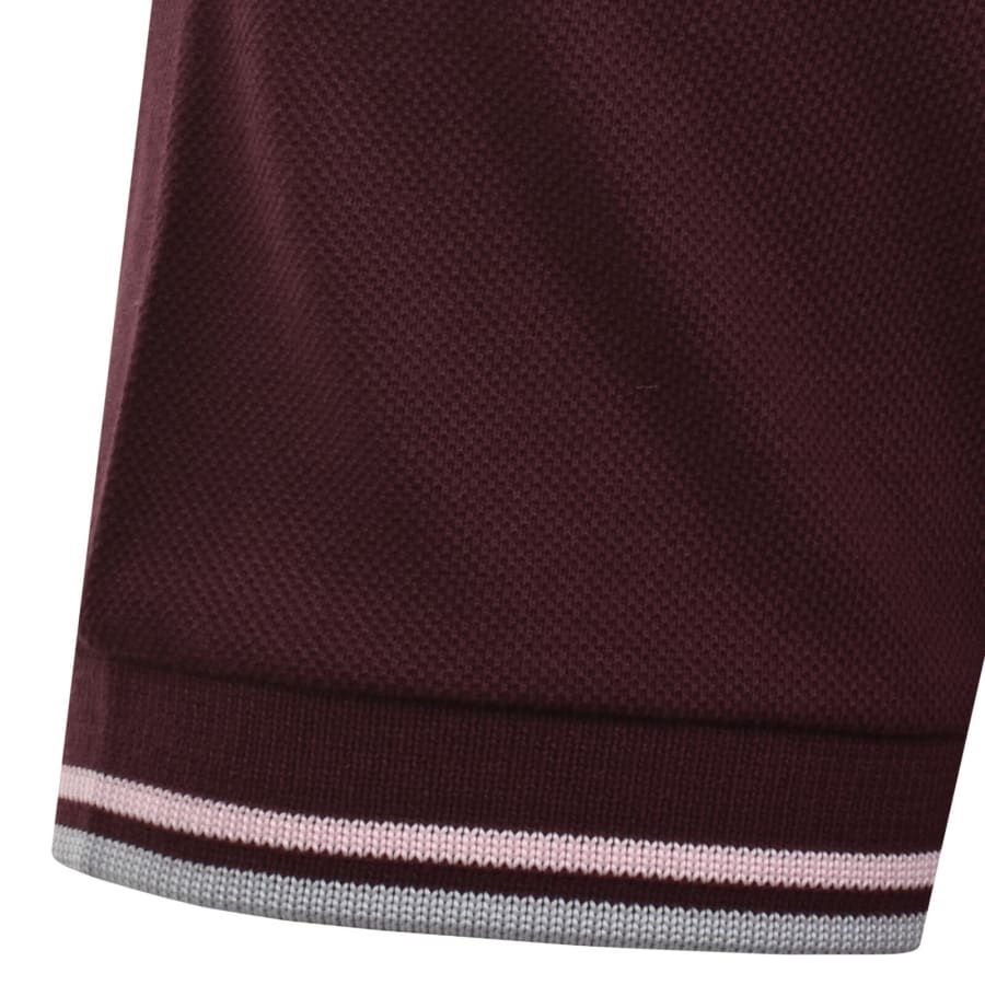 Image number 5 for Fred Perry Twin Tipped Polo T Shirt Red