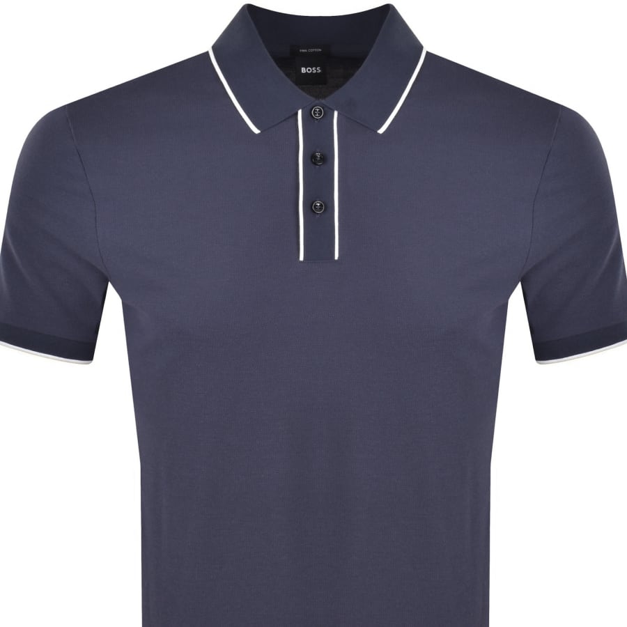 Image number 2 for BOSS H Parlay 81 Polo Blue