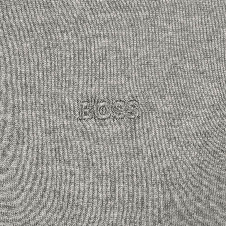 Image number 3 for BOSS Leno Merino Wool Knit Jumper Brown