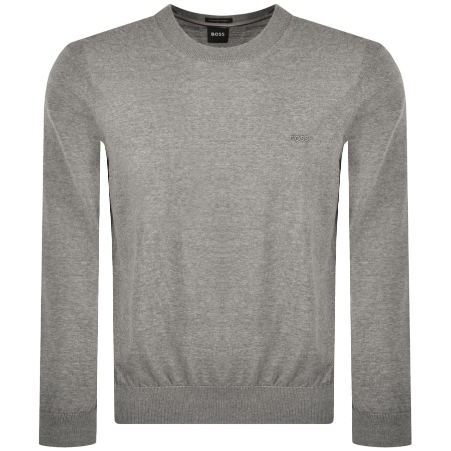 Image number 1 for BOSS Leno Merino Wool Knit Jumper Brown