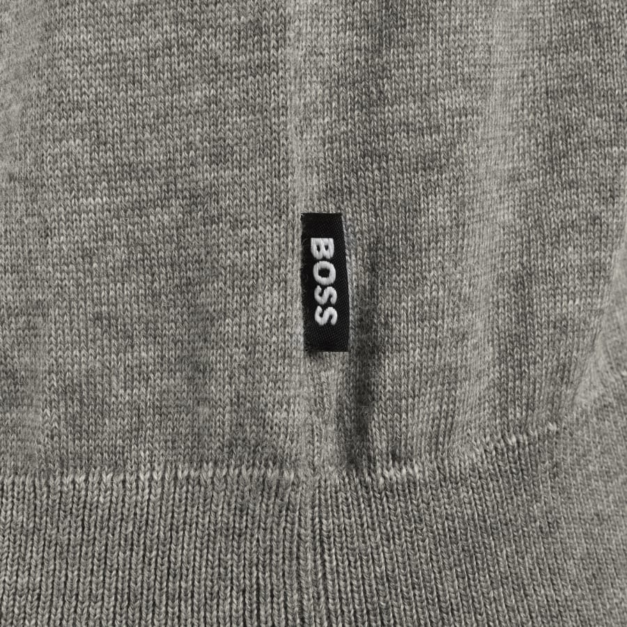 Image number 3 for BOSS Helbert Merino Wool Knit Polo Brown