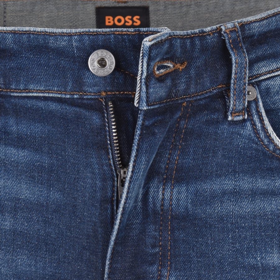 Image number 5 for BOSS Delaware Slim Fit Jeans Navy
