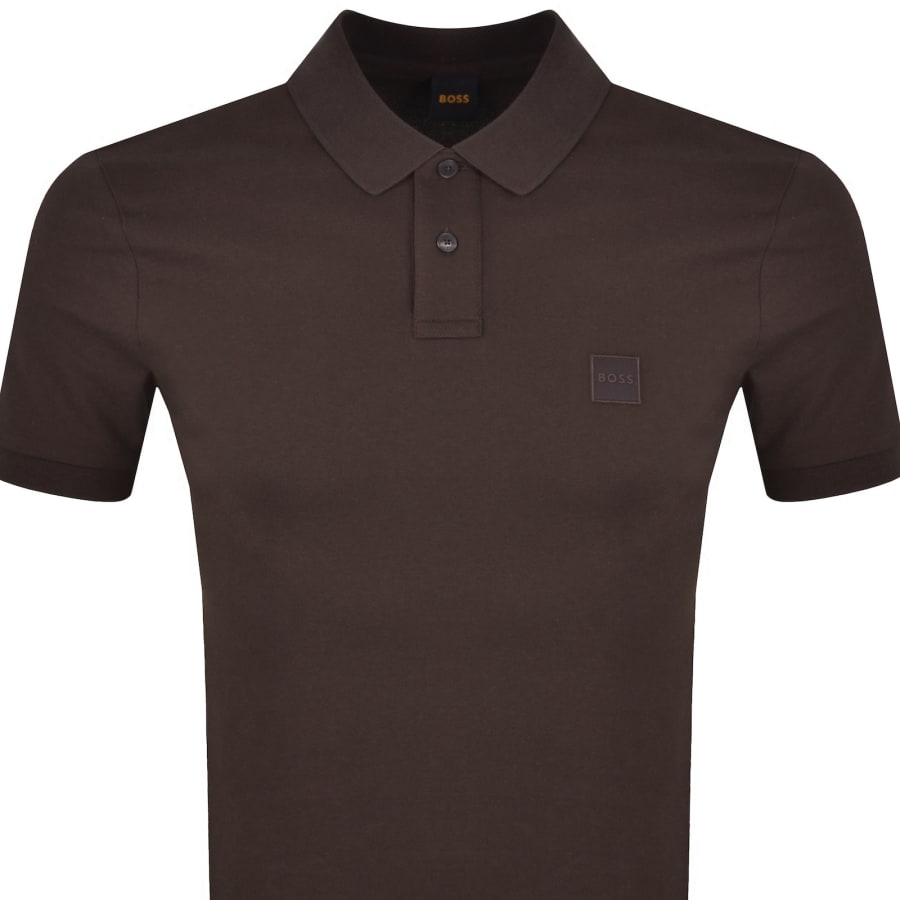 Image number 2 for BOSS Passenger Polo T Shirt Brown