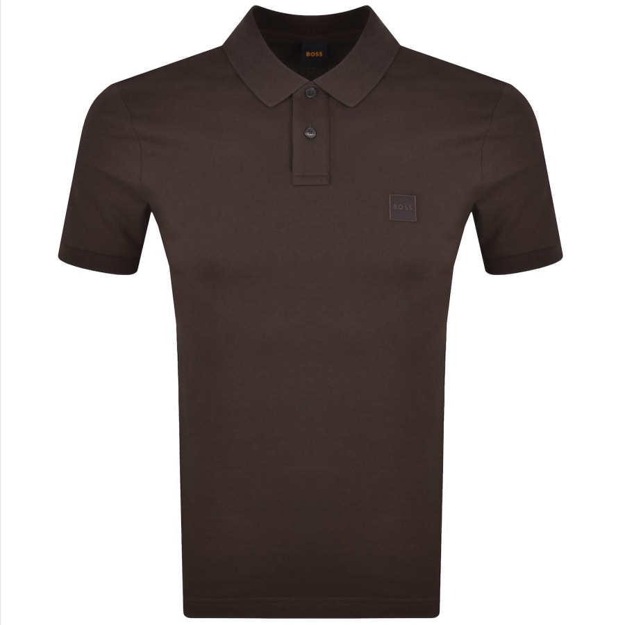 Image number 1 for BOSS Passenger Polo T Shirt Brown